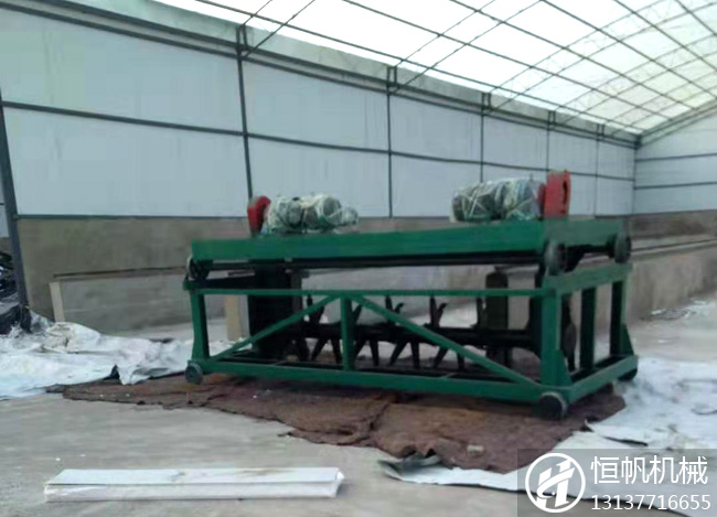 山西大同年產1萬噸雞糞有機肥顆粒生產線(圖1) 山西大同槽式翻拋機