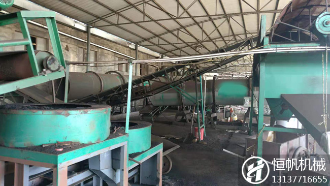 甘肅年產5萬噸有機肥生產線(圖2) 甘肅有機肥生產線設備