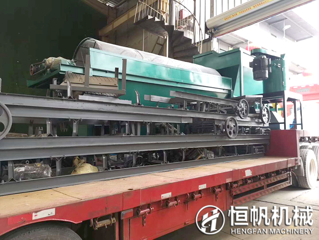 湖南年產五千噸雞糞有機肥粉狀生產線設備發貨(圖3) 湖南有機肥設備發貨