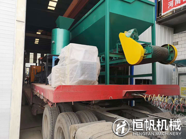 湖南年產五千噸雞糞有機肥粉狀生產線設備發貨(圖4) 湖南有機肥設備
