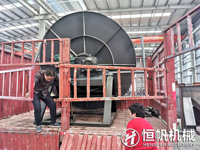 “比翼雙飛”恒帆機械有機肥圓盤造粒機設備發往大連與山西(圖1) 大連圓盤造粒機